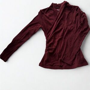 OGL Ruby Surplice Long Sleeve Top